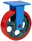 FHpo100 - Сверхбольшегрузное полиуретановое колесо 350 мм, 1000 кг (площадка, неповоротн., шарикоподш.
